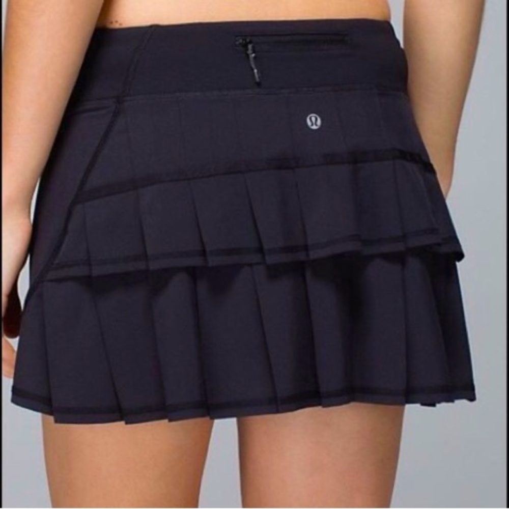 Black Lululemon Pace Setter Skirt